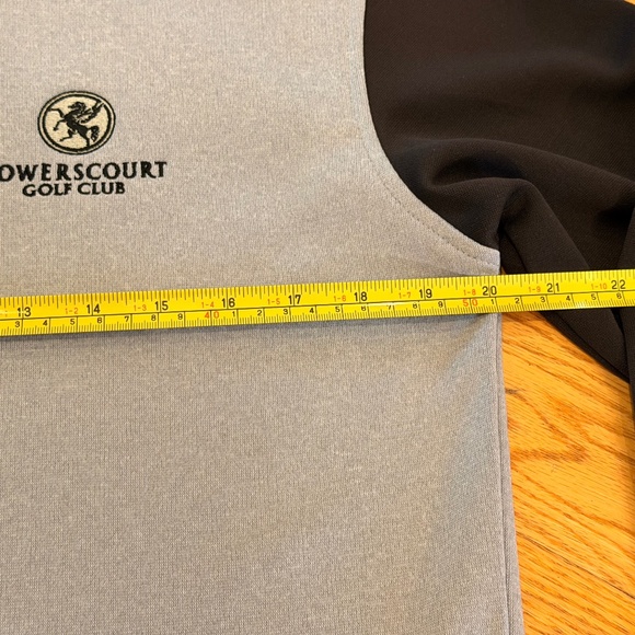 FootJoy Golf Half Zip Lightweight Mid-Layer Sweater in Grey/Black - Picture 3 of 7